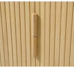 Dulap cu aspect de lemn de stejar cu ușă glisantă 113x90 cm Cavo – Unique Furniture