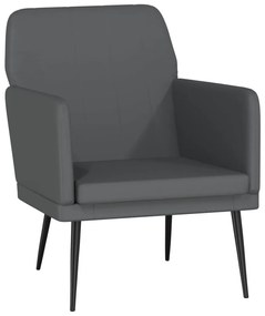 351395 vidaXL Fotoliu, gri, 61x78x80 cm, piele artificială