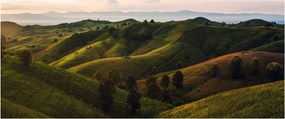 Tablou - Priveliște spre dealurile din Thailanda (120x50 cm)