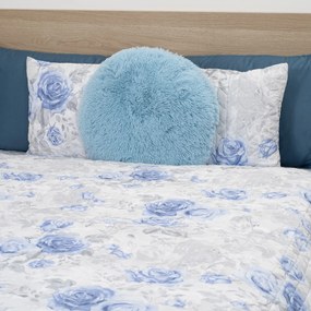 Cuvertură de pat 4Home Roses in blue, 220 x 240 cm+ 2x 40 x 40 cm