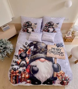 Lenjerie de pat din bumbac 3D NOIR GNOME colorata + fata de perna 40x50 cm gratuita Dimensiune lenjerie de pat: 70 x 90 cm | 140 x 200 cm