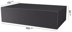 Husa mobilier gradina AeroCover pentru set masa si scaune gradina, 305x190x85 cm, dreptunghiulara, antracit