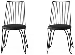 Set de scaune de sufragerie Ada Black, 2 buc.
