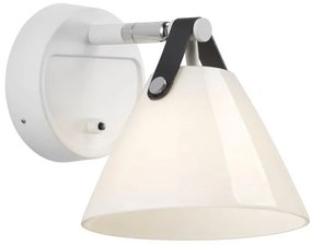 Aplica design nordic STRAP alb/ sticla alba 46241001 DFTP