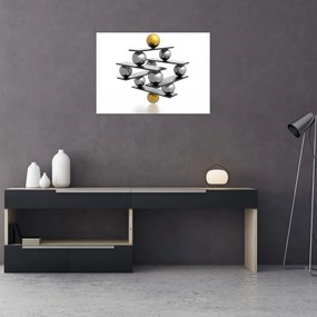 Tablou pe sticlă - Stabilitatea (70x50 cm)
