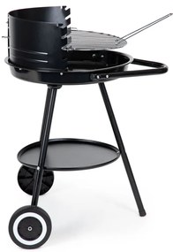 Görgős kerti grill állítható rácsmagassággal