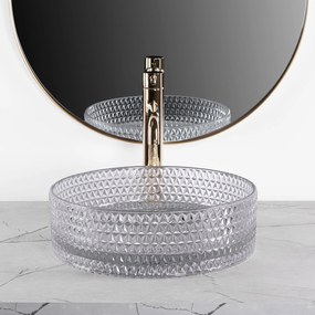 Lavoar Cristal gri deschis L35,5 cm