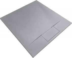 Cadita de dus Rea Bazalt Grey 90x90