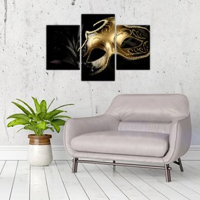 Tablou masca aurie (90x60 cm)