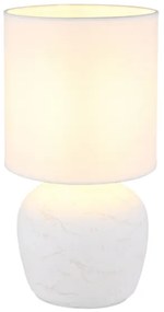 Lampă de masă Globo 21739W MARBLE 1xE14/40W/230V alb