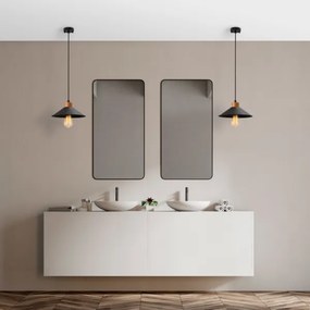 Pendul pe cablu MANAVGAT, 1xE27/40W/230V, negru/maro