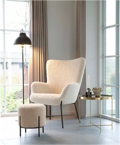 Fotoliu crem cu tapițerie din blană artificială Glasgow – Bonami Essentials