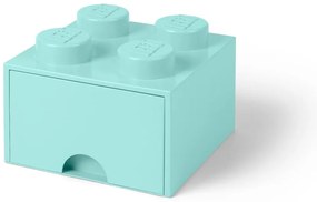 Cutie pătrată pentru depozitare LEGO®, albastru deschis