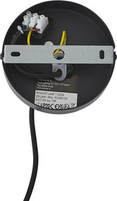 Lampă suspendată modernă bronz închis cu taupe 50cm 3 lumini - Drum Duo