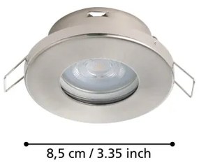 SET 3x corp de iluminat LED pentru baie Eglo 901761 FAVAZZINA 1xGU10/4W/230V IP44 crom