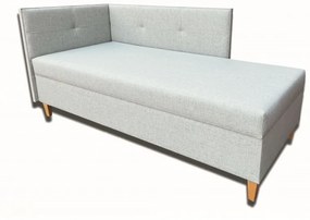 Pat de o persoană (canapea) 90 cm Alissa (cu saltea din arcuri) (S). 1052021