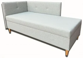 Pat de o persoană (canapea) 90 cm Alissa (cu saltea din arcuri) (S). Promo -8%. 1052021