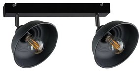 Spot FAUN 2xE27/60W/230V negru