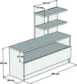 Dulap pentru pantofi, Airy Homs, maron, 100 x 81 x 29.6 cm, PAL