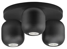 Plafoniera cu 3 spoturi metal negru MARLIN