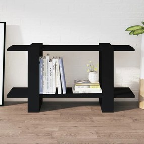 vidaXL Bibliotecă, negru, 100x30x51 cm, lemn compozit