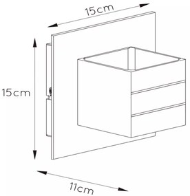 Lucide 17282/11/12 - Corp de iluminat perete BOK 1xG9/28W/230V