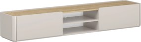 Comodă TV cu sertar Elivo 220 cm - cașmir / stejar uleiat