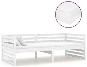 3083645 vidaXL Pat de zi cu saltea, 90x200 cm, lemn masiv de pin