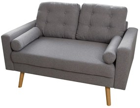 Canapea gri 2 locuri MANDI VELVET