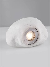 Iluminat exterior ambiental, spot din ciment IP65 SOFT alb