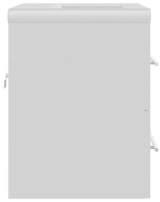 3099041  Sink Cabinet with Built-in Basin White Chipboard (804692+145061) Alb