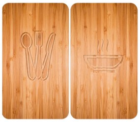 WENKO 2521497100 - Capac pentru aragaz 52x30 cm multicolor/gri/transparent