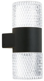 Aplica de exterior moderna IP65 MONDO 2L negru