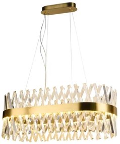 Lustră LED de cristal dimabilă pe cablu LED/90W/230V + telecomandă