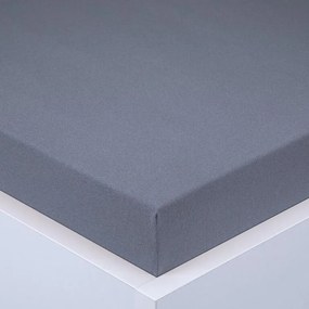 decoDoma Cearşaf cu elastic jersey EXCLUSIVE antracit 160 x 200 cm