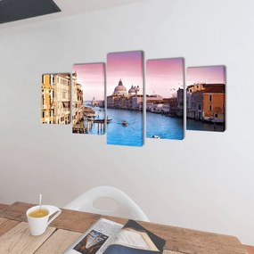 Set tablouri de perete cu imprimeu Venetia, 200 x 100 cm 200 x 100 cm, Venetia