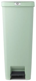 Coș cu pedală Brabantia StepUp 1005558, 40 L, Materiale ecologice, Deschidere mare, Verde deschis