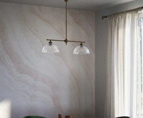 Candelabru stil neoclasic din alama si sticla Elide