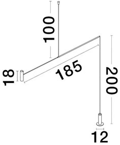 Lampa LED suspendata design minimalist VOICE