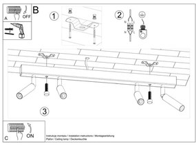 Spot EYETECH 4xG9/12W/230V alb