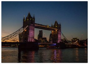 Tablou pe sticlă - Tower bridge (70x50 cm)