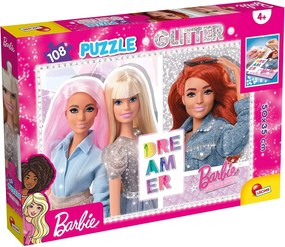 PUZZLE GLITTER BARBIE - CELE MAI BUNE PRIETENE (108 DE PIESE) - LISCIANI (L81196)