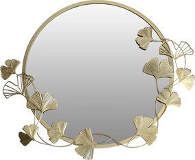 Oglindă rotundă de perete cu ramă decorativă SOL, Ø 50 cm