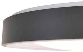 Plafonieră modernă gri cu alb 38cm incl. LED Dimmable RGB - Kanton