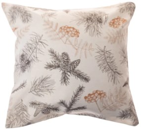 Față de pernă de Crăciun impermeabilă Crenguțe Pin, 40 x 40 cm