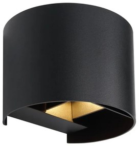 Aplica LED cu spot pentru iluminat exterior design modern IP54 Veronika negru
