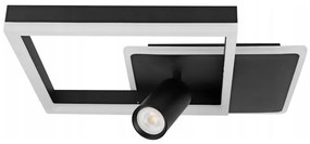 Plafonieră LED/38W/230V + 1xGU10/30W neagră