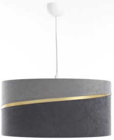 Lustră pe cablu SWING 1xE27/60W/230V gri/auriu