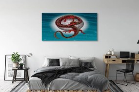 Tablouri canvas Japoneză luna cer dragon