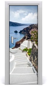 Autocolante pentru usi Ușă autoadeziv pe Santorini Grecia
